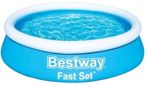 Bestway - Piscina tonda autoportante con anello fast set 57392