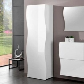 Mobile colonna ONDA L 63 x H 187.2 P 40 cm bianco lucido