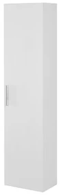 Pensile bagno sospeso H 145 bianco lucido con ripiani regolabili Miami