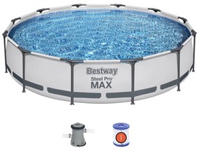 Piscina rotonda 366x76 cm Steel Pro Max Bestway