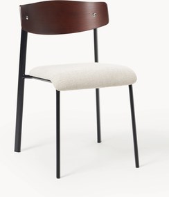 Sedia imbottita in legno di quercia Nadia