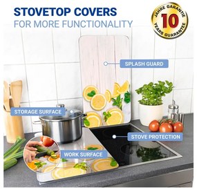 Coprifuoco in vetro temperato in set da 2 52x30 cm Lemons - Wenko