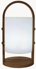 Lampada da tavolo a LED in/outdoor Woody con batteria