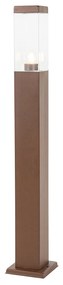 Lampione da esterno moderno marrone ruggine 80 cm - Malios