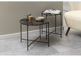 Tavolino rotondo con piano in marmo ø 42 cm Avila – Actona