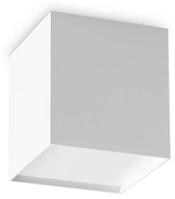 Plafoniera Contemporanea Kubiko Alluminio Bianco Led Integrato 10W 3000K Ip20