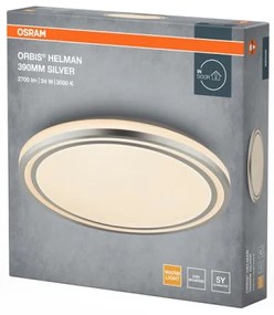 Osram - Plafoniera LED ORBIS HELMAN LED/24W/230V Ø 39 cm, argento