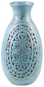 Vaso decorativo argilla blu 51 cm MEGARA Beliani