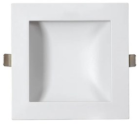 Faro LED da incasso Quadrato Luce INDIRETTA 12W Foro 130x130mm Colore Bianco Naturale 4.000K