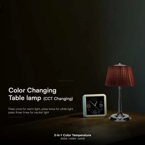 LED Lampada da tavolo ricaricabile dimmerabile LED/1,5W/5V 3000-6000K 1800 mAh marrone