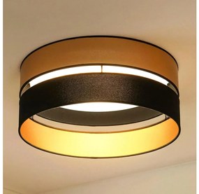 Brilagi - Plafoniera LED ROYAL LED/24W/230V diametro 45 cm nero/oro