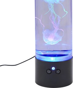 Tubo a bolle nero 30 cm con LED RGB - Dweller
