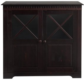 Vetrina in legno di pino marrone scuro 95x35 cm Lisa - Støraa