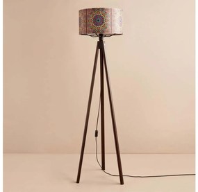 Lampada da terra AYD 1xE27/40W/230V marrone/multicolore