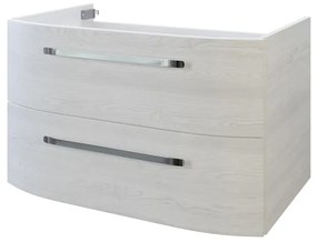 Mobile da bagno sospeso sotto lavabo L 78 x H 48 x P 49.5 cm rovere, 2 cassetti PELIPAL Contea