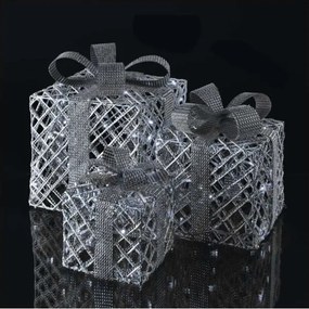 Decorazione natalizia LED 72xLED/1,35W/230V argento