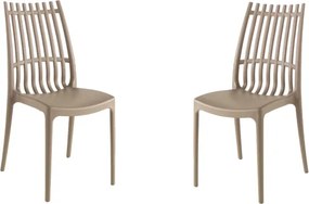 Sedia tortora impilabile - interni ed esterni LILA 2 sedie