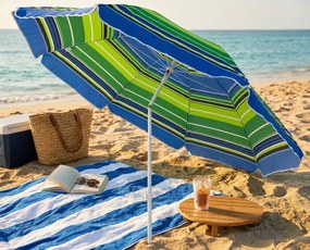 ombrellone da spiaggia poly tondo 1,80 m / palo da 22 mm