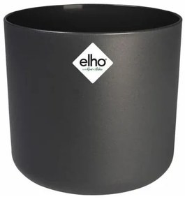 Vaso Elho 24,7 x 24,7 x 23,3 cm Nero Antracite polipropilene Plastica Rotondo