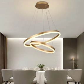 Lampadario a sospensione con filo LED dimmerabile LED/70W/230V 3000-6500K + telecomando