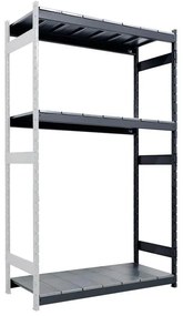 Estensione per scaffale in acciaio Kompos L 180 x H 200 x P 50 cm grigio / argento verniciato