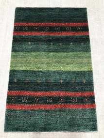 Loribaft Tappeto persiano 100x150 Verde (Iran) Annodato A Mano