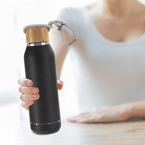 Borraccia termica nera in acciaio inox 600 ml – Orion