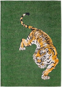 Tappeto jacquard lavabile da interno-esterno Tiger