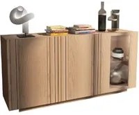 Madia credenza moderna in legno massello 3 ante 180x48x88 - Mobili 2G