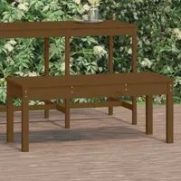 Panca da Giardino Miele 109x44x45 cm Legno Massello di Pino 824007