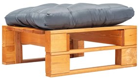 Divano Da Giardino A Pallet E Cuscino Grigio İn Legno Ambra /
