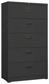 Armadio classificatore antracite 90x46x164 cm in acciaio