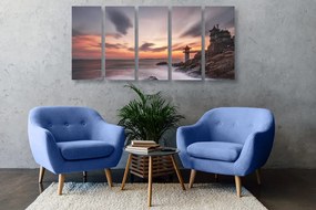 Quadri 5 pezzi – Paesaggio splendido al mare