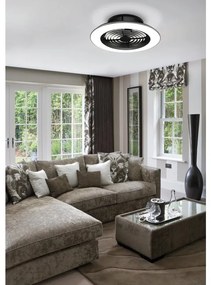 Ventilatore da soffitto Alisio WiFi nero , D. 63 cm MANTRA