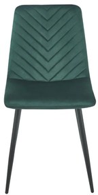 Sedia Kisa Balck Velluto - Verde