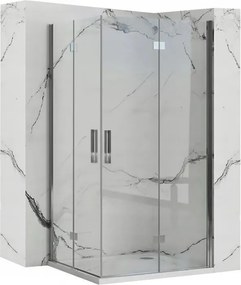 Cabina doccia Rea Molier Chrome Double 80x100