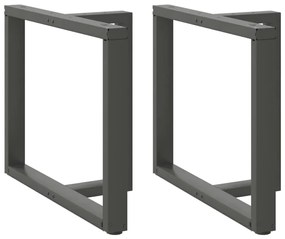Gambe Tavolo Pranzo A T 2pz Antracite 90x35x(72-73)cm Acciaio /