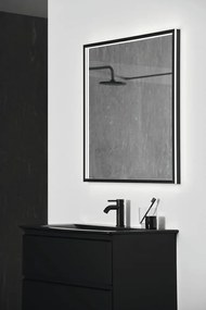Lavabo nero opaco in ceramica 84x46 cm Silk Black - Ideal Standard