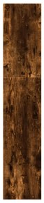 Libreria rovere fumo 40x30x152 cm in legno multistrato