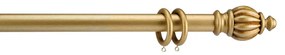Kit bastone per tenda  Prestige a binario Manuela in legno verniciato oro Ø 35 mm L 240 cm