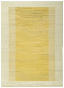 Kilim Tappeto 240 x 180 Giallo (Tacchino) Tessuto A Mano