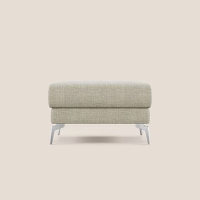 Star Pouf con piedini alti in tessuto impermeabile morbido intreccio T06 panna