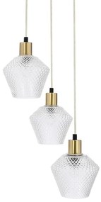 Lampadario a sospensione con filo GRENIKO 3xE14/40W/230V