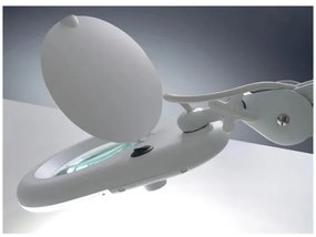 Lampada da tavolo LED con lente d'ingrandimento LED/9W/230V bianco/cromo