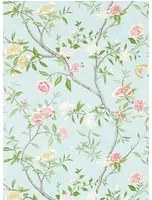 Zoffany Carta da parati Nostell Priory Paper - Sky/ Pink