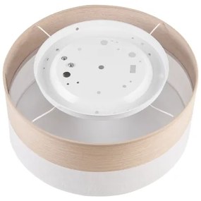 Plafoniera SIRJA WOOD 1xE27/15W/230V diametro 35 cm bianco/quercia