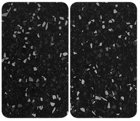 Set di 2 copri stufe in vetro nero Universal - Wenko