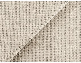 Letto matrimoniale imbottito color crema con contenitore e rete inclusi 180x200 cm Keoni – Makamii