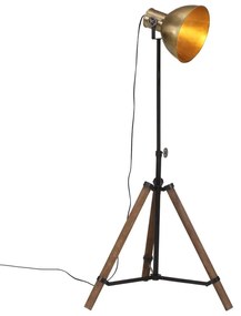 Lampada Da Terra 25 W Ottone Anticato 75x75x90-150 Cm E27 /