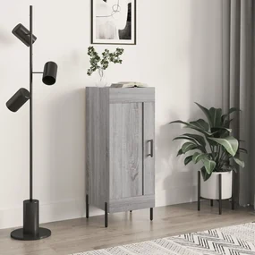 Credenza Grigio Sonoma 34,5x34x90 Cm İn Legno Multistrato /